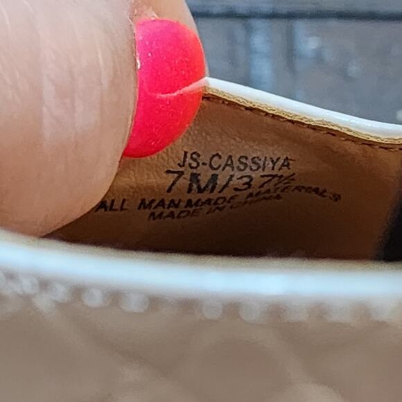 Jessica Simpson Cassiya black and white ankle strap heels size 7 - Picture 10 of 11